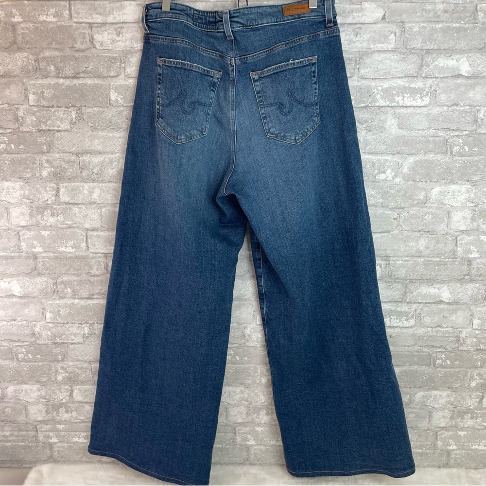 AG Adriano Goldschmied Ed Deven High Rise Wide Leg Jeans 33 - Picture 7 of 10